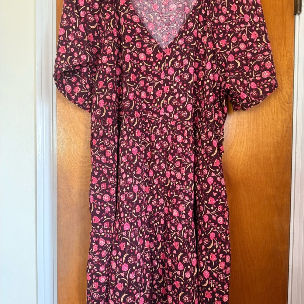Old Navy Pink Flutter Sleeve Sundress